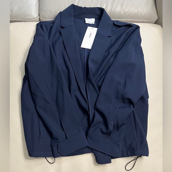 NWT - DKNY Women’s Trench Coat Style Open Front Blazer - Size M, XL - Picture 6 of 13